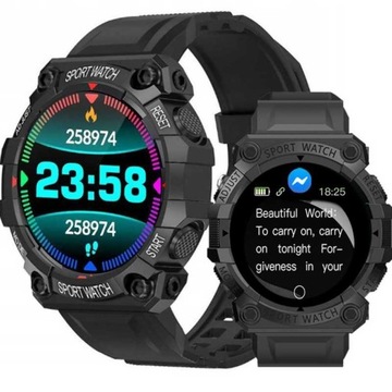 ZEGAREK SMARTWATCH SMARTBAND PULS KROKI KROK PL OPASKA USB APLIKACJA