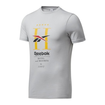 Koszulka męska szara t-shirt Reebok GP HOTEL L