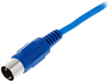 Кабель MIDI-кабель 5-контактный 5 м the sssnake синий