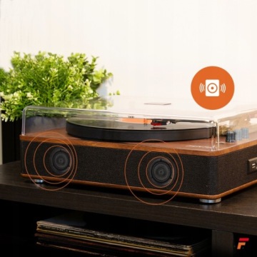 Проигрыватель с USB bluetooth колонками Fenton Vinyl