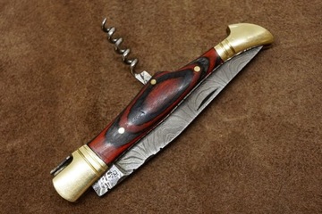 TK nóż składany scyzoryk damast damasceńskiej na wzór Laguiole