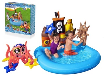 BESTWAY 52211 WODNY PLAC ZABAW dla DZIECI BASEN BRODZIK * PIRACI PIRAT * 2+