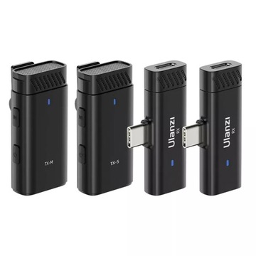 ДВОЙНОЙ БЕСПРОВОДНОЙ МИКРОФОН ДЛЯ iPhone ANDROID USB + Lightning