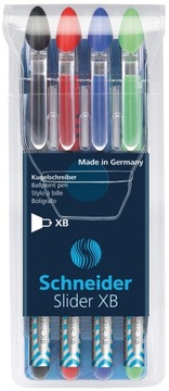 Zestaw długopisów Slider Basic XB 4szt miks