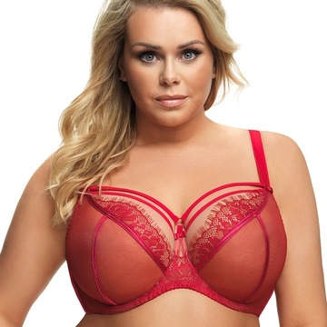 Gorsenia K496 Biustonosz SOFT czerwony 85L