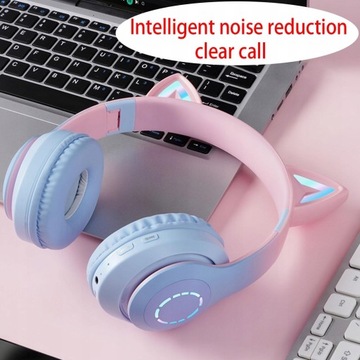 Полноразмерные наушники со светодиодной подсветкой Регулируемый оголовье