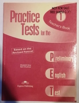 PRACTICE TESTS FOR THE PET Teacher's book 1
