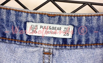 PULL&BEAR Jeans SZORTY spodenki dżins DZIURY S