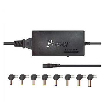 УНИВЕРСАЛЬНОЕ ЗАРЯДНОЕ УСТРОЙСТВО ДЛЯ НОУТБУКА МОЩНОСТЬЮ 96 ВТ С 8 РАЗЪЕМАМИ ДЛЯ МНОГИХ ВИДОВ НОУТБУКОВ