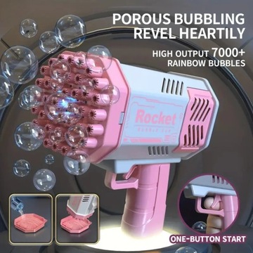40 hole handheld light bubble gun electric children's bubble outdoor bubble