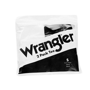WRANGLER 2 PACK TEE WHITE BLACK W7500FQ01 S