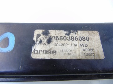 ZVEDÁK OKNO PRAVÝ PŘEDNÍ CITROEN C6 9650386080