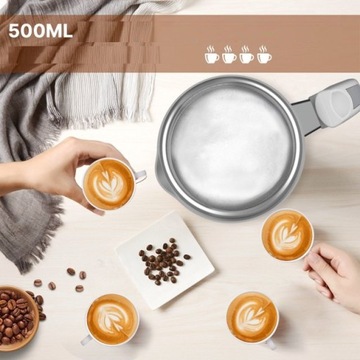 ЭЛЕКТРИЧЕСКИЙ ВСТАВИТЕЛЬ МОЛОКА 4 в 1, 650 Вт, 500 мл, нагреватель из нержавеющей стали