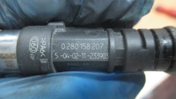 C-MAX FOCUS 1.6 16V 13R 105KM 0280158207 VSTŘIKOVACÍ TRYSKA VSTŘIKOVAČE