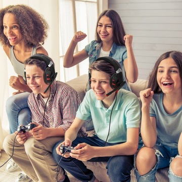 ИГРОВЫЕ НАУШНИКИ С МИКРОФОНОМ ДЛЯ ГЕЙМЕРОВ
