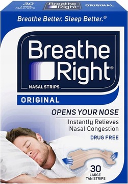 Plastry na nos Breathe Right Original 30 sztuk