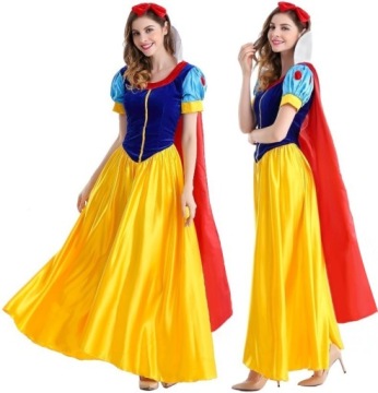 STRÓJ KOSTIUM SUKIENKA PRZEBRANIE KRÓLEWNA ŚNIEŻKA COSPLAY 164/170 M