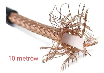 10 metrów POLSKI kabel RG 58 z gęsty oplot PREMIUM