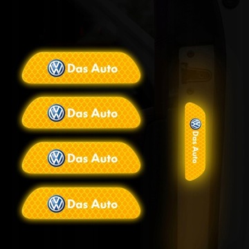 Светоотражающие наклейки Volkswagen - желтые