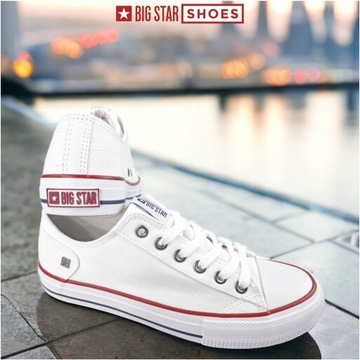 Trampki Damskie białe Big Star sneakersy Klasyczne Stylowe buty DD274336 37