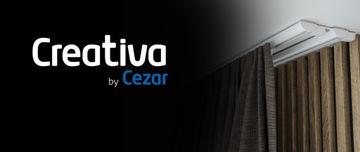 Szyna Karniszowa podwójna. Zestaw biały ZD2-250cm