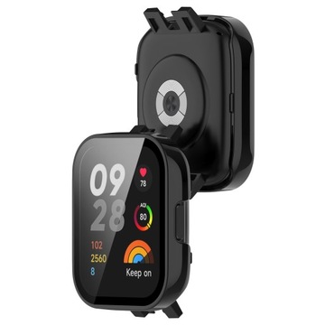 ЗАЩИТНЫЙ ЧЕХОЛ + ЗАКАЛЕННОЕ СТЕКЛО 2В1 ДЛЯ XIAOMI REDMI WATCH 3