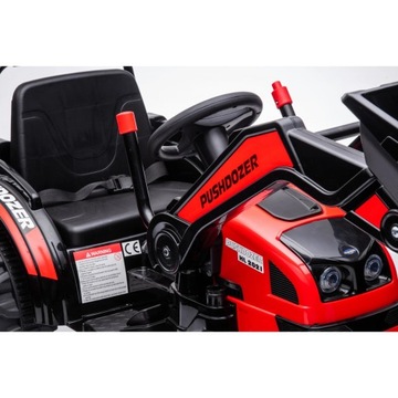 РАМИЗ Автомобиль Экскаватор Трактор Красный с аккумулятором детский