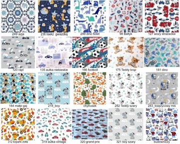 TORBA DWUSTRONNA duża BAWEŁNIANA dużo WZORÓW dwustronna