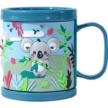 Plastikowy kubek 3d ze zwierzakami do przedszkola dla dziecka Koala