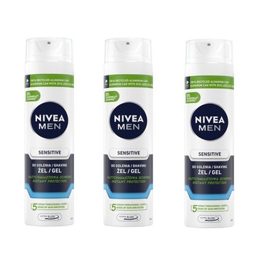 Żel do golenia NIVEA MEN Sensitive 200ml x 3 szt