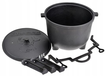 Чугунный охотничий чайник Rossner, 8 л.