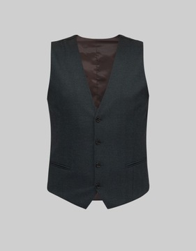 Kamizelka zogno slim fit zielony 58