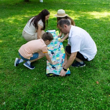 KOC PIKNIKOWY METEOR 175x200 ALU 3 warstwowy kompaktowy XL duży na plażę