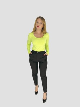 T-shirt long sleeves limonka okrągły dekolt 40 L