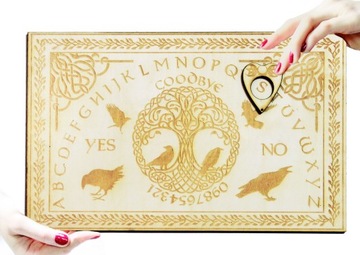 Tabliczka Ouija 1szt Tablica Spirytystyczna do Wywoływania Duchów Magia