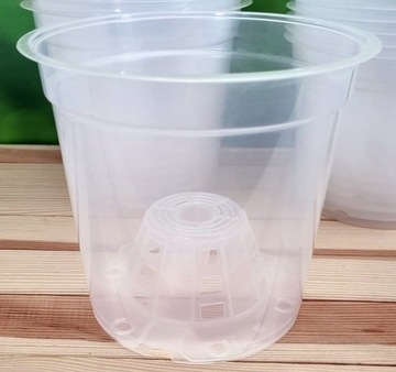 ГОРШОК ДЛЯ ОРХИДЕИ, прозрачный, 17 см, 10 шт.