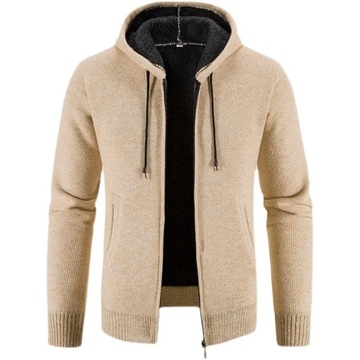 Winter Men's Cardigans Hooded Sweaters Slim FIit C