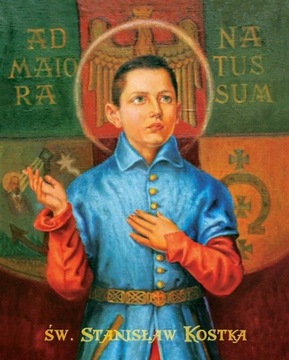 OBRAZ OBRAZEK ŚWIĘTY STANISŁAW KOSTKA 25x20
