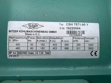 Sprężarka śrubowa Bitzer CSH7571-90Y