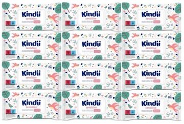 KINDII Chusteczki Nawilżane ZESTAW 60 sztuk