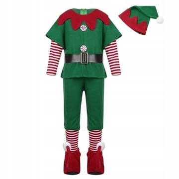 Elfki STRÓJ KOSTIUM ELF ŚWIĘTA Cosplay Dziecko
