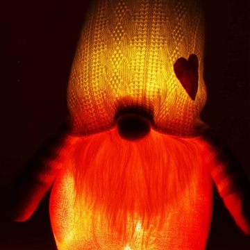 РОЖДЕСТВЕНСКИЙ Гном СВЕТЯЩИЙСЯ 33 СМ GNOM СВЕТОДИОДНОЕ УКРАШЕНИЕ РОЖДЕСТВЕНСКИЙ ПОДАРОК