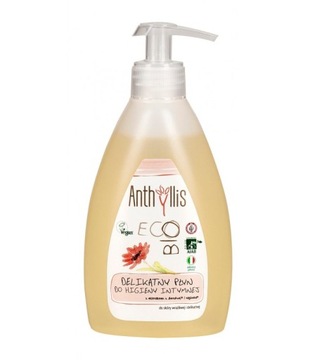 PŁYN DO HIGIENY INTYMNEJ Z EKSTRAKTEM Z BORÓWKI I NAGIETKA ECO 300 ml - A