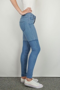 H&M Damskie Jeansowe Odcinane Spodnie Jeansy Skinny Rurki Jeans XL 42