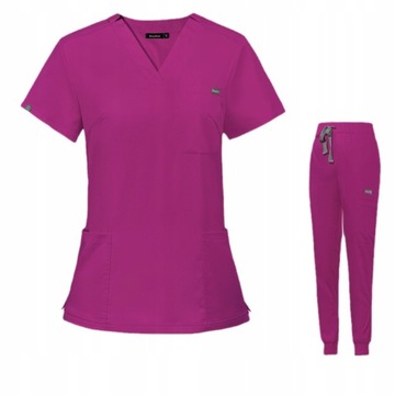 KOMPLET MEDYCZNY KOSZULKA SPODNIE UNIFORM DAMSKI ROZ Xs-XXL