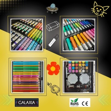 НАБОР РАСКРАСКИ ДЛЯ ДЕТЕЙ, Девочек, Художественный пластиковый чемодан