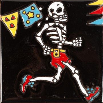 Płytka Meksykańska Relief - Seria Catrina - Atleta