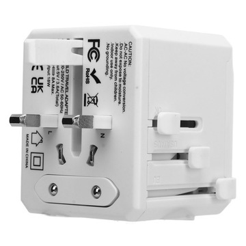 AC100V-240V 4 USB Универсальный портативный дорожный адаптер, международный