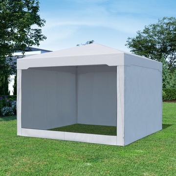 СТЕНКА ДЛЯ ПАВИЛЬОНА СТОРОНА ТЕНТА НА ЛИПУЧКЕ 3Х3м БЕЛАЯ