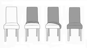 МЯГКИЙ, УНИВЕРСАЛЬНЫЙ, ГИБКИЙ ПОКРЫТИЕ НА СТУЛ